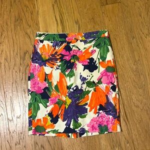 J.Crew floral skirt